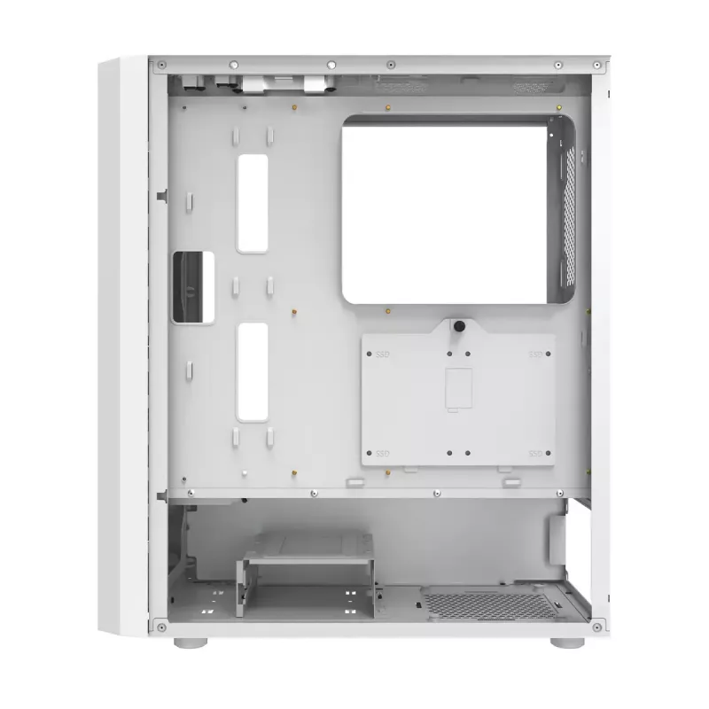 Caja de ordenador Darkflash DK351, blanca, con 4 ventiladores RGB
