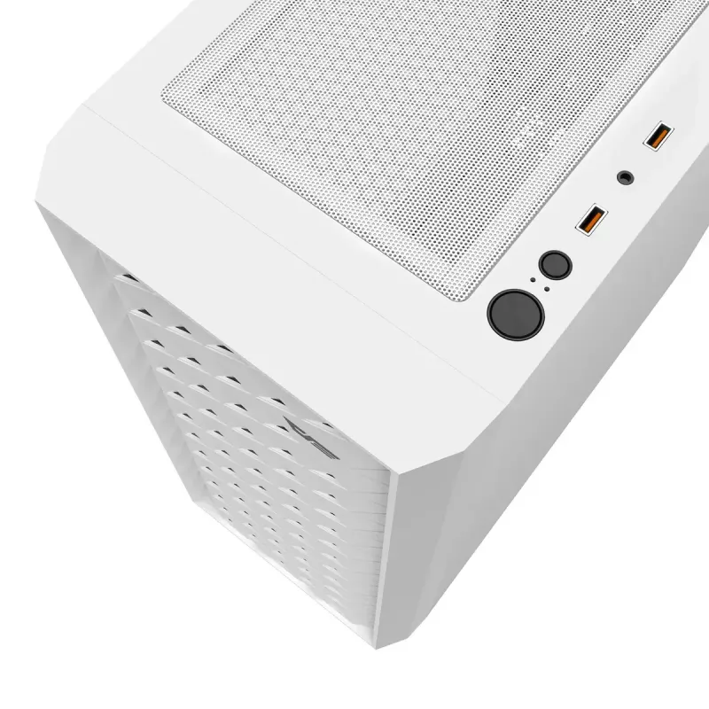 Caja de ordenador Darkflash DK351, blanca, con 4 ventiladores RGB
