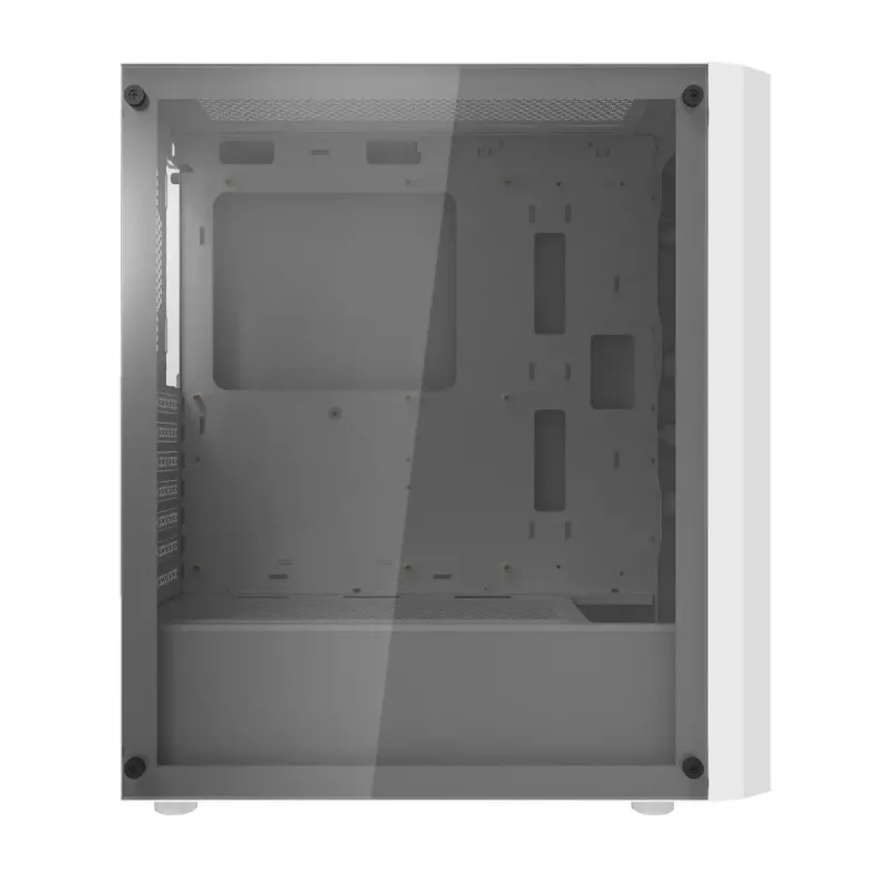 Caja de ordenador Darkflash DK351, blanca, con 4 ventiladores RGB
