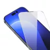 Protector de pantalla de cristal templado Baseus Crystal para iPhone 14 Pro 0,3 mm, antipolvo, 2 uds.