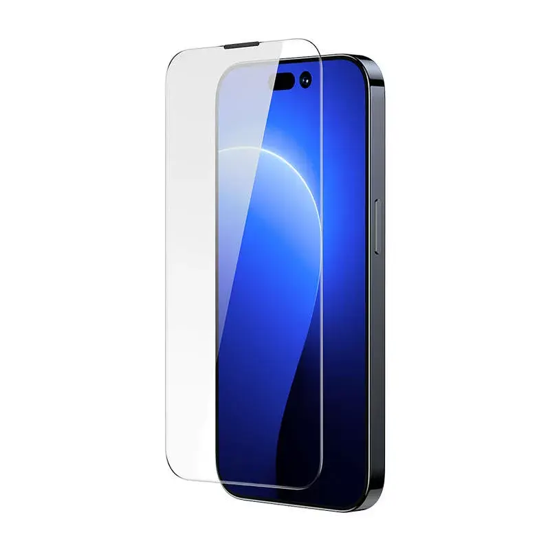 Protector de pantalla de cristal templado Baseus Crystal para iPhone 14 Pro 0,3 mm, antipolvo, 2 uds.
