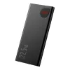 Batería externa Baseus Powerbank Adaman Metal, iones de litio 10000mAh, 2xUSB, USB-C, Lightning, MicroUSB 22,5W (negro)