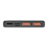 Batería externa Baseus Powerbank Adaman Metal, iones de litio 10000mAh, 2xUSB, USB-C, Lightning, MicroUSB 22,5W (negro)