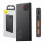 Batería externa Baseus Powerbank Adaman Metal, iones de litio 10000mAh, 2xUSB, USB-C, Lightning, MicroUSB 22,5W (negro)