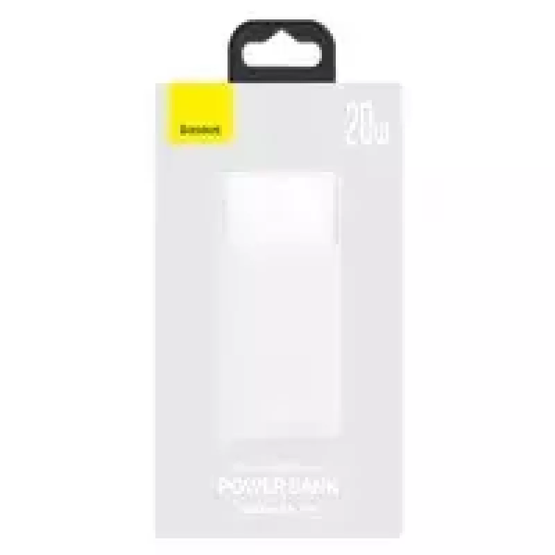 Batería externa Baseus Bipow 10000mAh, 20W (blanco)