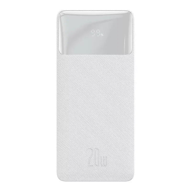 Batería externa Baseus Bipow 10000mAh, 20W (blanco)