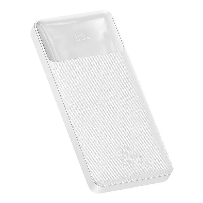 Batería externa Baseus Bipow 10000mAh, 20W (blanco)