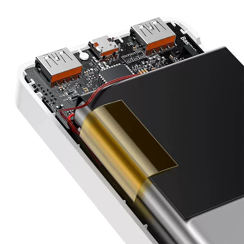 Batería externa Baseus Bipow 10000mAh, 20W (blanco)