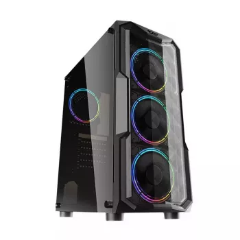 Caja de ordenador Darkflash Aquarius Acrylic ATX negra