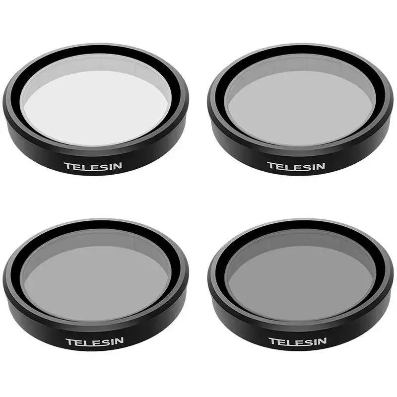 Set de filtros Telesin para DJI Osmo Action 3/4/5 – CPL, ND8, ND16, ND32 (set de 4)