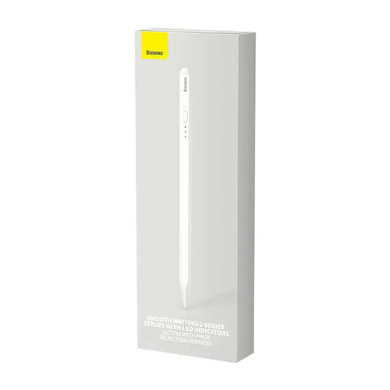 Lápiz táctil Baseus SXBC060402 Active con indicadores LED — blanco