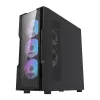 Caja de ordenador Darkflash DK431 Glass, ATX, negra
