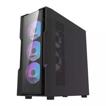 Caja de ordenador Darkflash DK431 Glass, ATX, negra