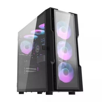 Caja de ordenador Darkflash DK431 Glass, ATX, negra