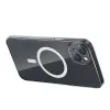 Funda magnética transparente Baseus para iPhone 13, transparente, con protector de pantalla de cristal templado