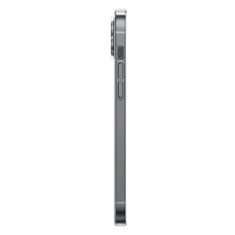 Funda magnética transparente Baseus para iPhone 13, transparente, con protector de pantalla de cristal templado