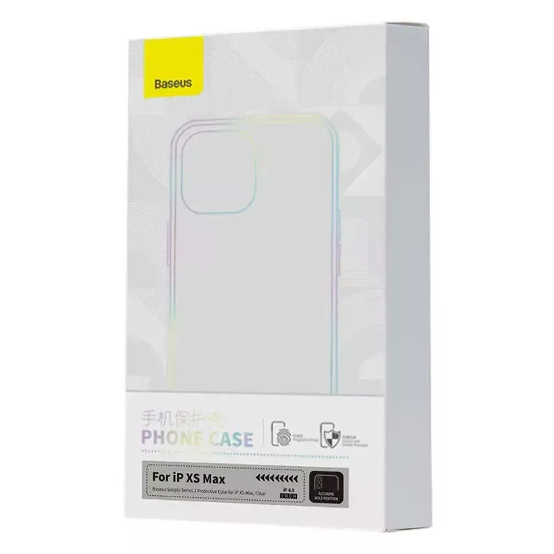 Funda transparente, fina y ligera Baseus para iPhone XS Max — funda protectora transparente