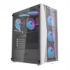 Caja de ordenador Darkflash DK352 Plus ATX negra y blanca