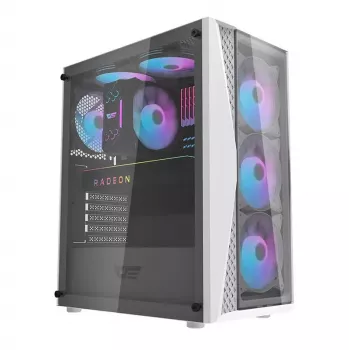 Caja de ordenador Darkflash DK352 Plus ATX negra y blanca