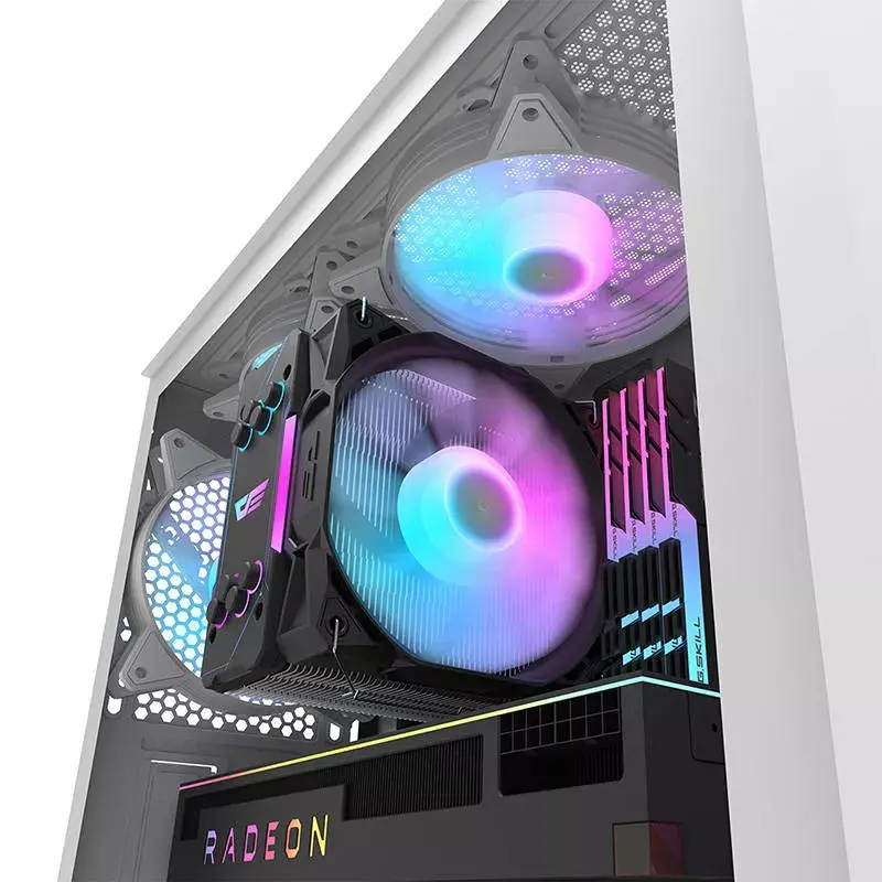 Caja de ordenador Darkflash DK352 Plus ATX negra y blanca