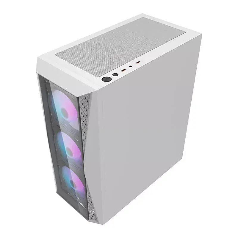 Caja de ordenador Darkflash DK352 Plus ATX negra y blanca