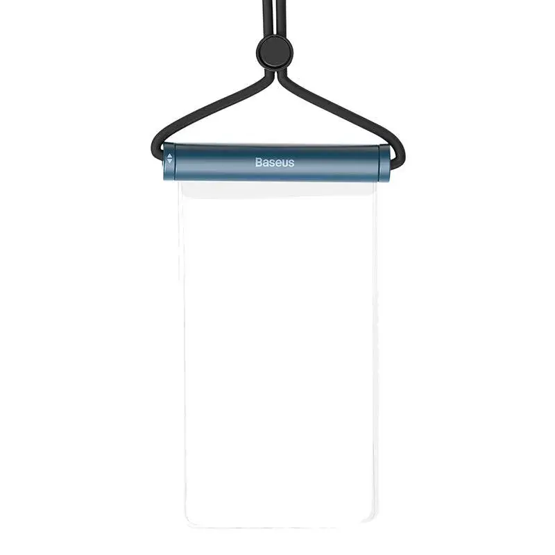 Funda impermeable para móvil Baseus AquaGlide cierre deslizante cilíndrico — azul