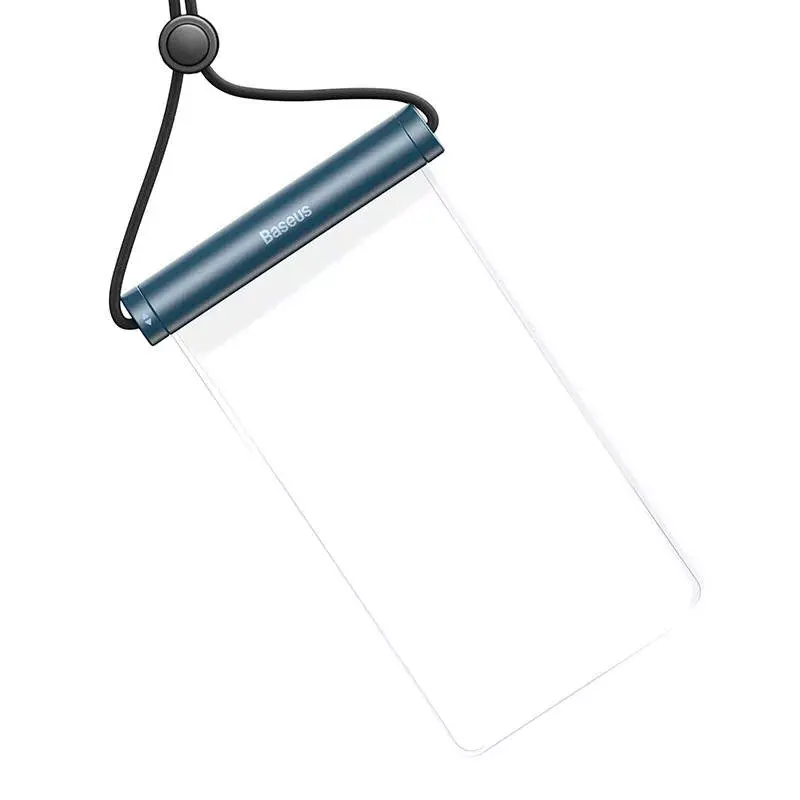 Funda impermeable para móvil Baseus AquaGlide cierre deslizante cilíndrico — azul