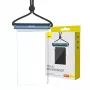 Funda impermeable para móvil Baseus AquaGlide cierre deslizante cilíndrico — azul