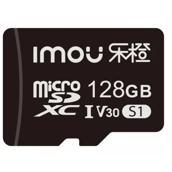 Tarjeta microSD IMOU ST2-128-S1 — 128 GB, Class 10, U3, V30, NAND, negro