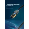 Cable de red Vention Cat.8 S/FTP 1 m negro RJ-45 con contactos bañados en oro