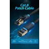 Cable de red Vention Cat.8 S/FTP 1 m negro RJ-45 con contactos bañados en oro