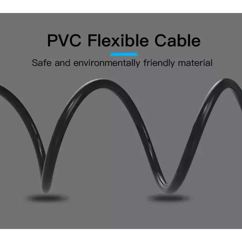 Cable de audio Vention 3,5 mm jack a 2× RCA macho, 3 m, negro, contactos bañados en oro