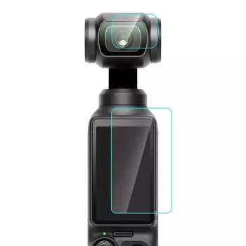 Protector de cristal templado para objetivo y pantalla Puluz para DJI OSMO Pocket 3 PU950T