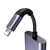 Adaptador de audio 2 en 1 Joyroom SY-L01 Lightning a 3,5 mm + Lightning, negro