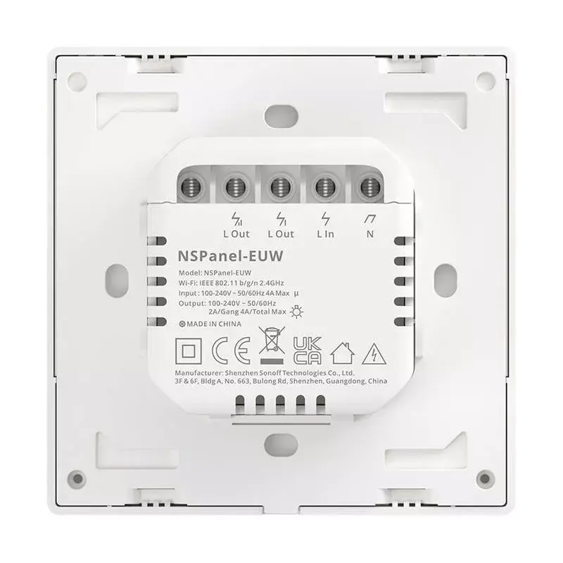 Interruptor de pared inteligente Sonoff NSPanel WiFi control táctil NSPanel-EUW