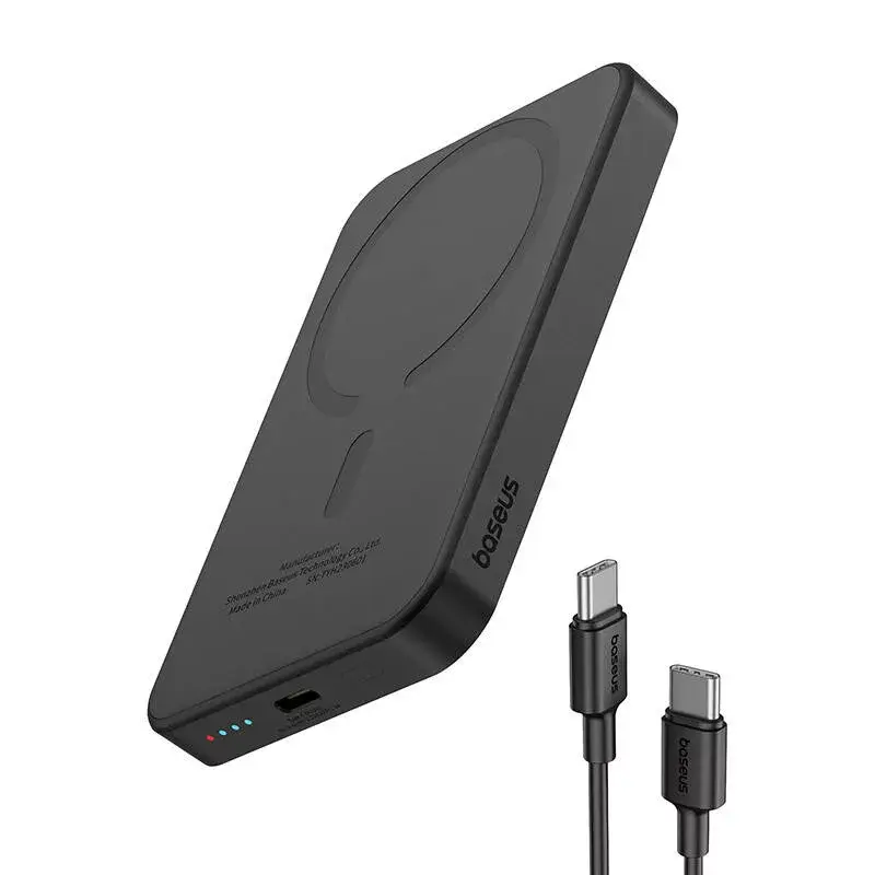 Batería externa mini magnética Baseus 5000mAh 20W (negra)