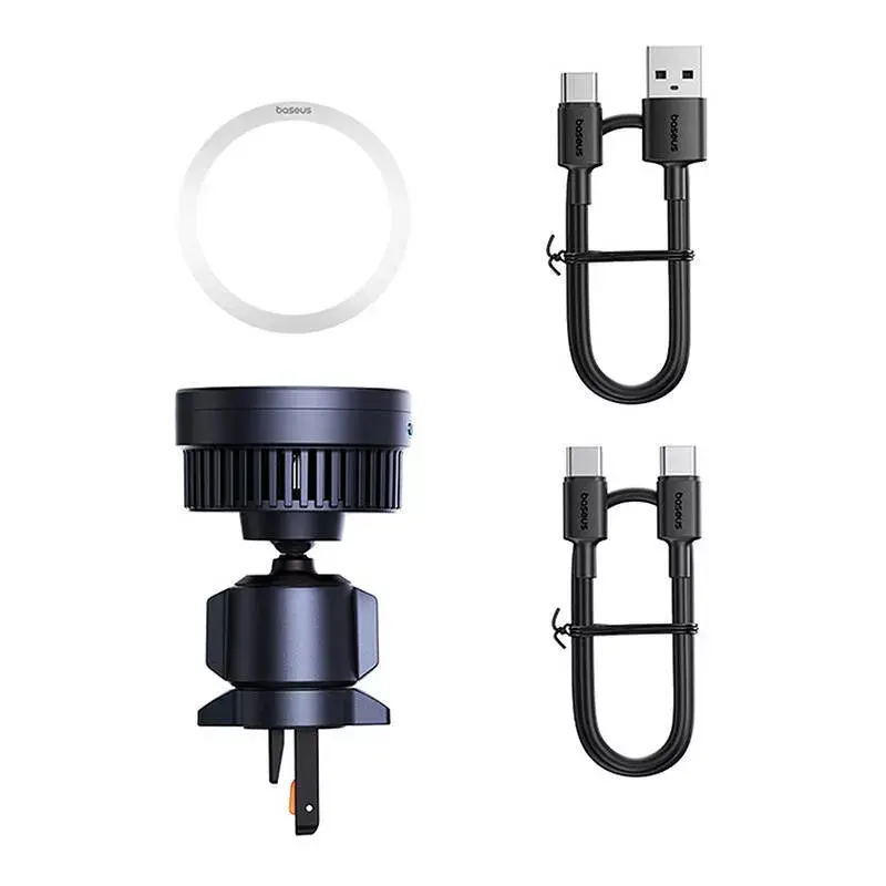 Soporte para coche Baseus MagPro C40164100121-01 15W Qi2.0 negro – cargador inalámbrico magnético para teléfonos compatibles con Qi2.0