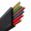 Cable USB 3 en 1 Baseus Free2Draw (USB-A a Micro USB + Lightning + USB-C), 100 W, 1,1 m, negro