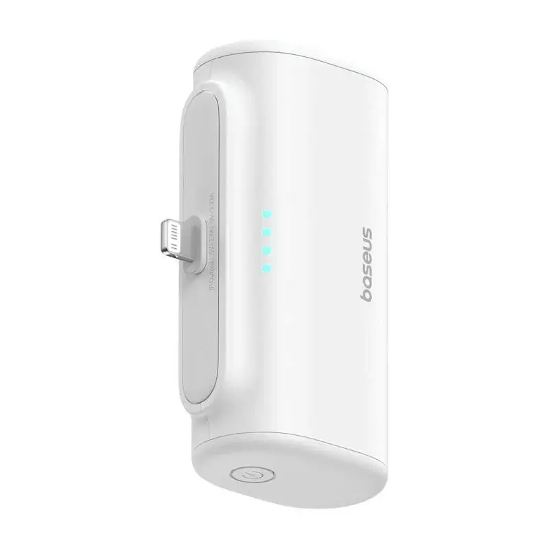 Batería externa OS-Baseus Compact IP 5000mAh 20W (blanca)