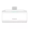 Batería externa OS-Baseus Compact IP 5000mAh 20W (blanca)