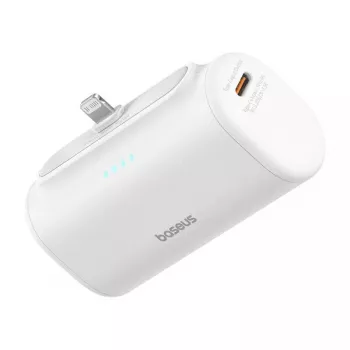 Batería externa OS-Baseus Compact IP 5000mAh 20W (blanca)