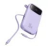 Cargador portátil Baseus QPow 2 10000mAh 30W 2xUSB-C batería portátil (morada)