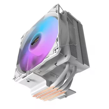 Ventilador de CPU Darkflash Z4 Pro Mist blanco — ventilador de 120 mm, rodamiento hidráulico, 200 W TDP, compatible con AM5/AM4/LGA1700/1200/115x