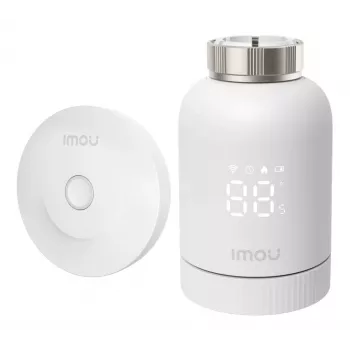 Termostato digital Imou TRV1 Kit ZigBee blanco a pilas