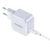 CHOETECH PD8007 cargador GaN USB-C de 45 W, PD3.0, QC3.0, PPS, EU, blanco