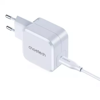 Fuente de alimentación USB-C CHOETECH PD8007 45W EU blanca – USB‑C PD 45W