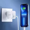 CHOETECH PD8007 cargador GaN USB-C de 45 W, PD3.0, QC3.0, PPS, EU, blanco