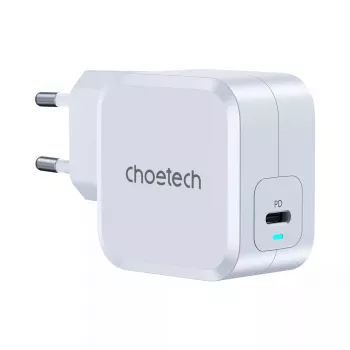 Fuente de alimentación USB-C CHOETECH PD8007 45W EU blanca – USB‑C PD 45W
