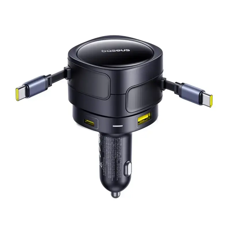 Cargador de coche Baseus Enjoyment Max 90W con conectores USB-C y USB-A