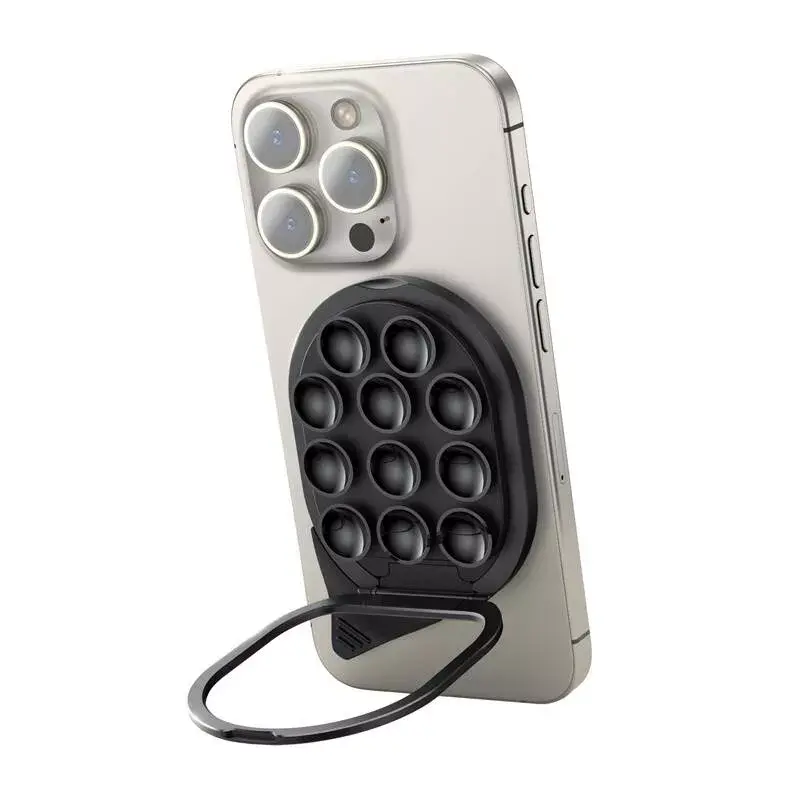 Soporte para smartphone Joyroom JR-ZS418 con ventosas y superficie compatible con MagSafe, negro